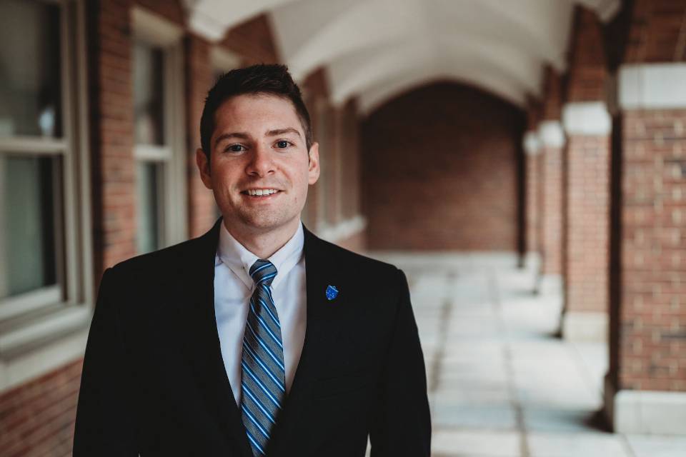 Luke Miller, Senior majoring in information technology management and minoring in supply chain management, is of the fourth generation in his family to obtain a degree from SLU.