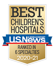 Best Children's Hospital Presented by US News and World Report Ranked in 6 Specilaties 2020-2021