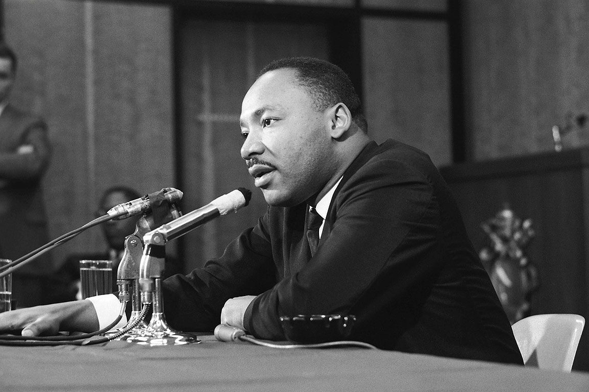 The Rev. Dr. Martin Luther King Jr. at SLU in 1964.