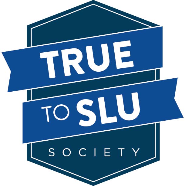 Wordmark reading True to SLU
