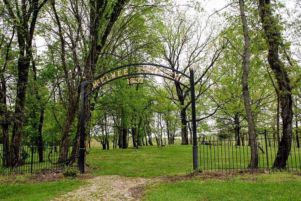 Cemetery Entrance Sign