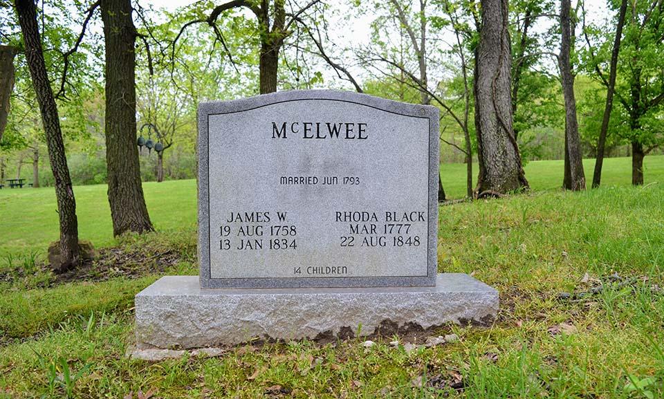 Grave Marker for James McElwee
