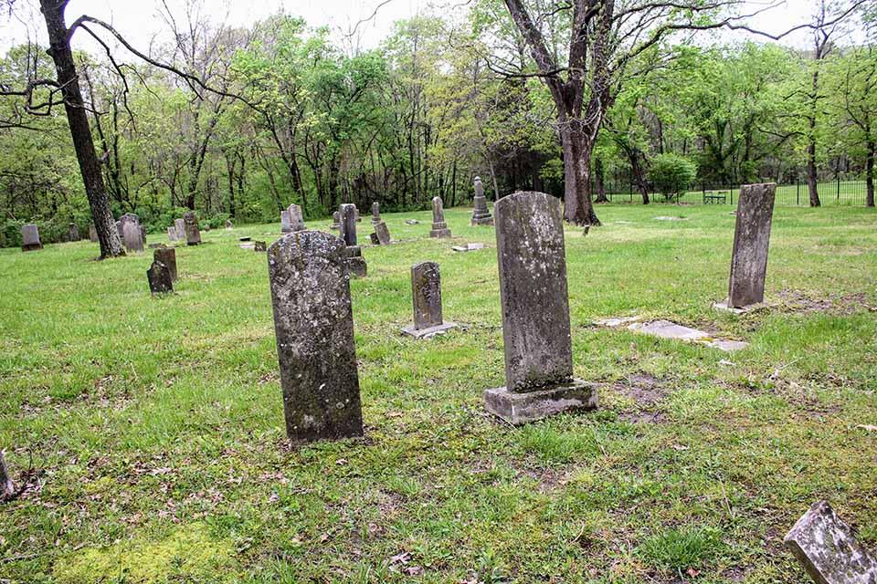 Grave Markers in the McElwee-Stewart-Carr Cemetery