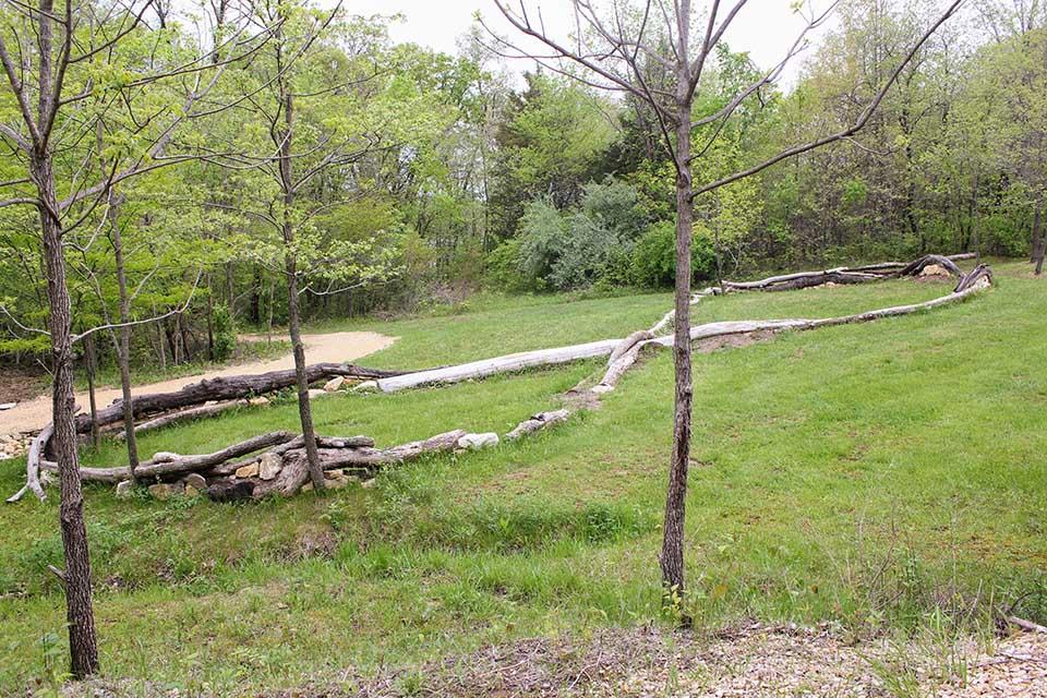 Natural Infinity 
Tree trunks and stones from property 
2000
Brian Rust (United States)
