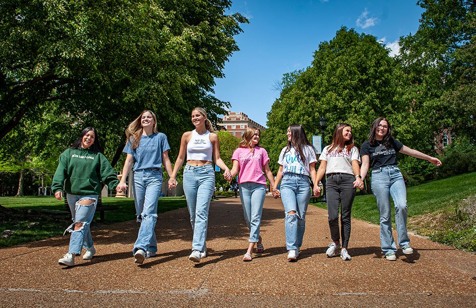 The Panhellenic Council is home to seven sororities: Alpha Delta Pi, Delta Gamma, Gamma Phi Beta, Kappa Alpha Theta, Kappa Delta, Phi Mu and Zeta Tau Alpha.