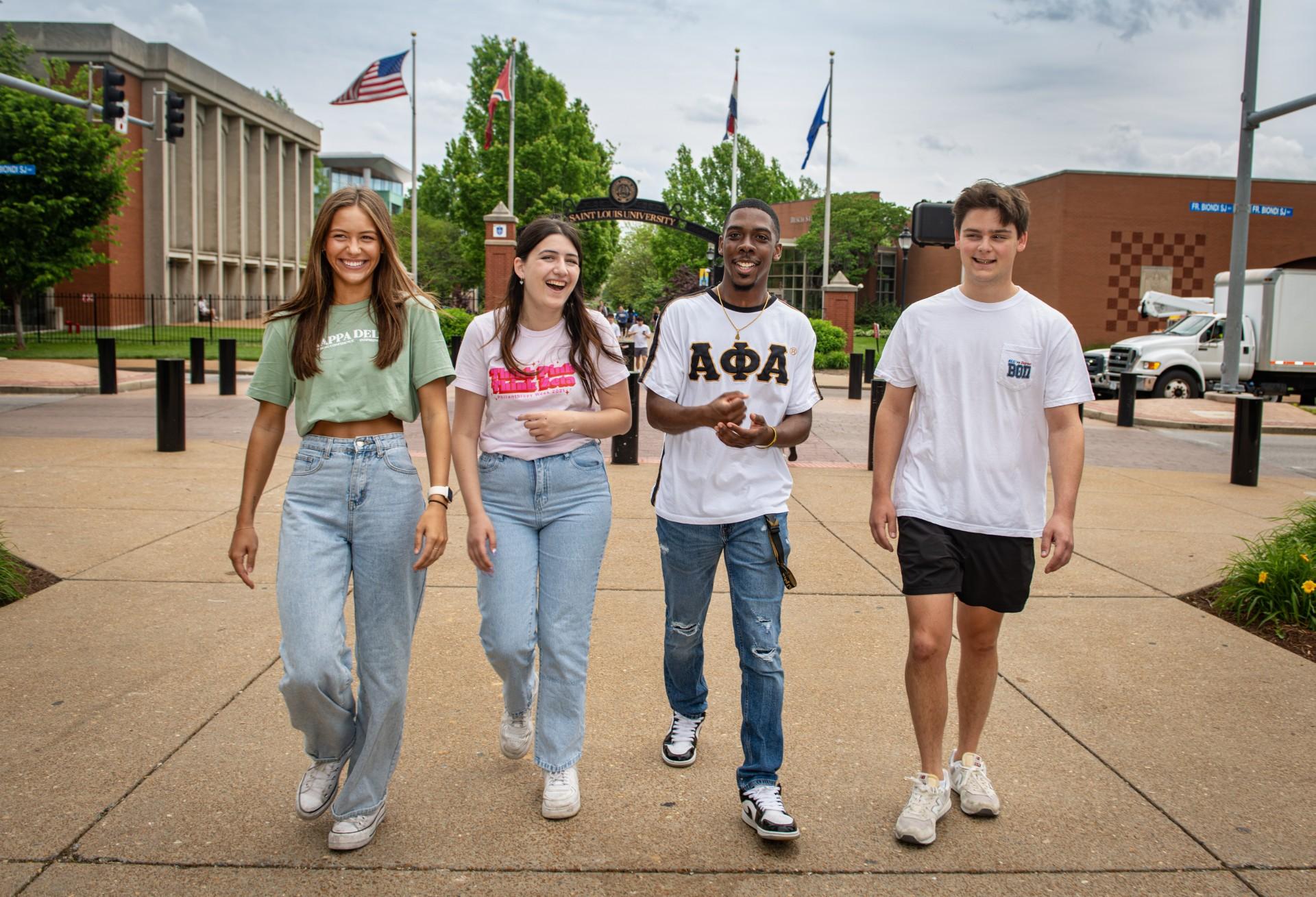 The Fraternity and Sorority Community represents about 20% of the SLU student body population with close to 1,300 members.