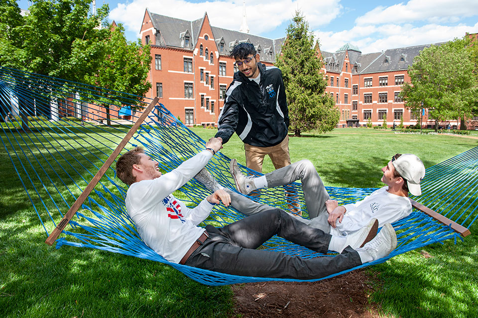 The Interfraternity Council is home to our longest standing fraternities on campus: Alpha Delta Gamma, Alpha Iota Omicron, Beta Theta Pi, Phi Kappa Tau, Pi Kappa Alpha, Sigma Alpha Epsilon, Sigma Chi, Sigma Tau Gamma and Tau Kappa Epsilon.