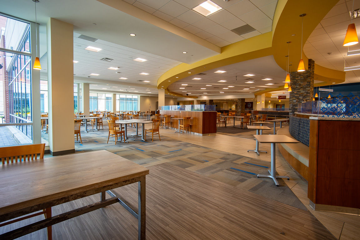 Stations inside Grand Dining Hall.
