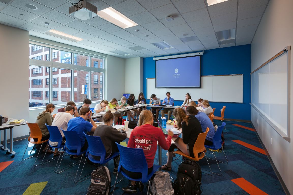 Spring Hall classroom.