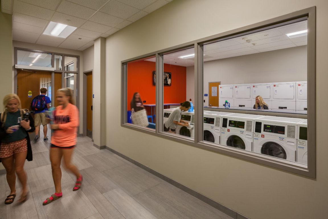 Spring Hall laundry room.