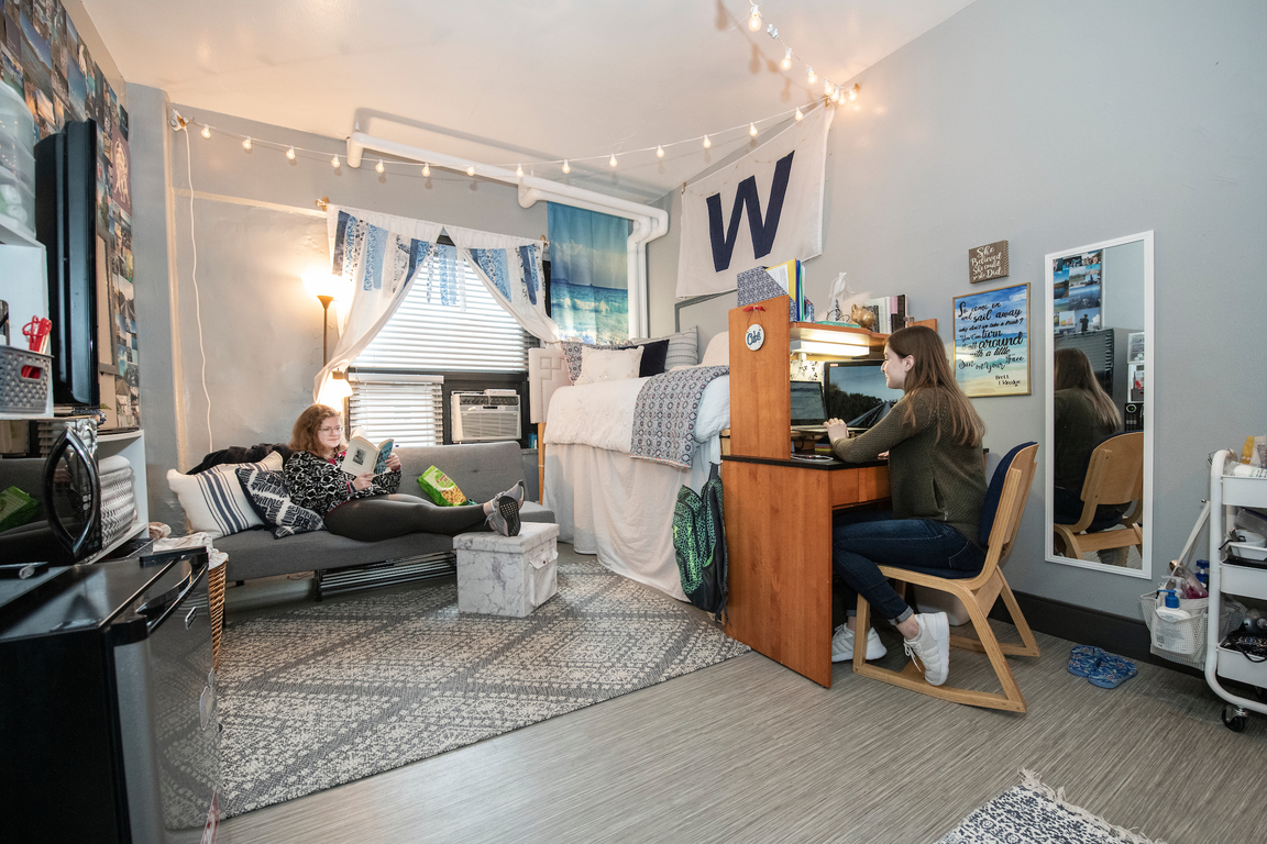 Walsh Hall room.
