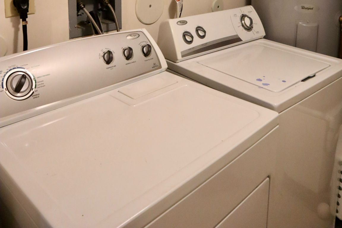 Laundry Room in the Village Apartments.