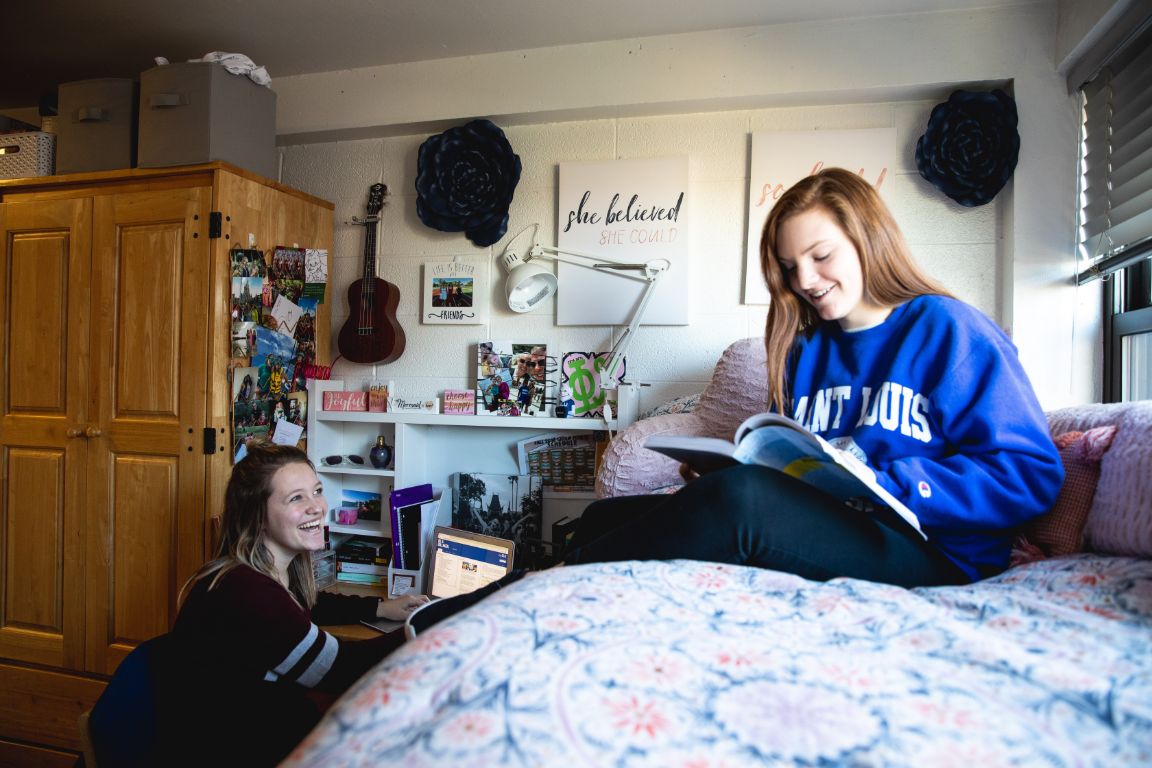 Room inside Marguerite Hall.