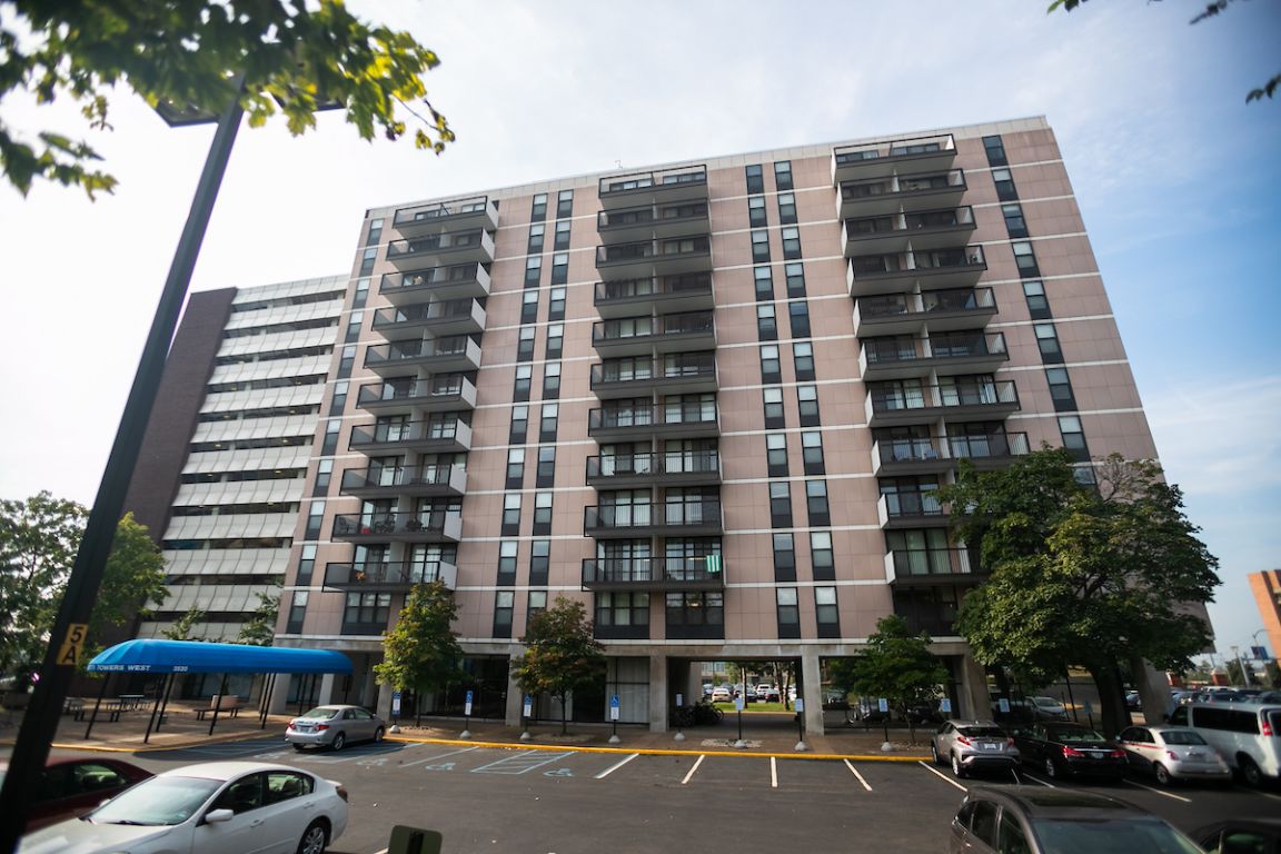Exterior view of Marchetti Towers