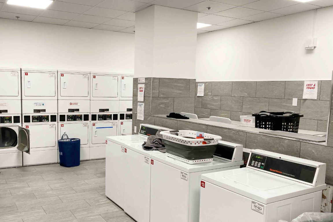 Griesedieck Hall laundry room.