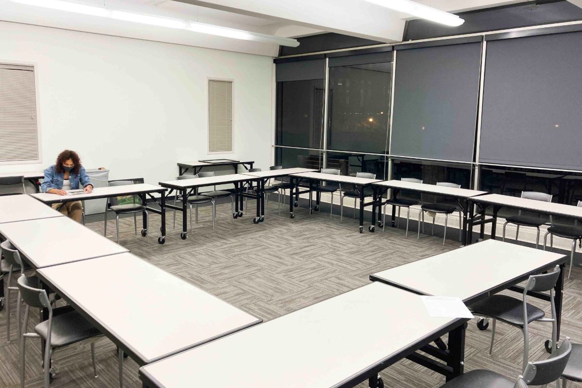 Classroom in Griesedieck Hall.