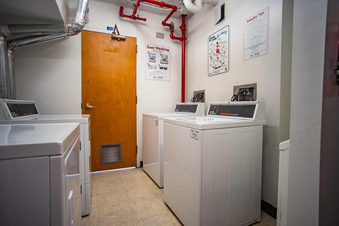 Fusz Hall floor laundry. 
