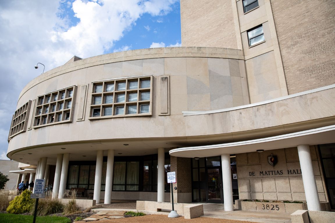 Exterior view of De Mattias Hall