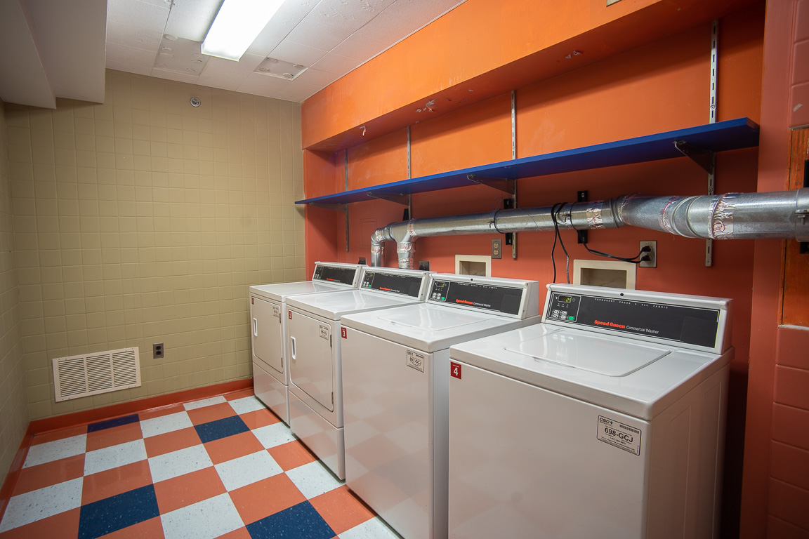 DeMattias Hall laundry room.