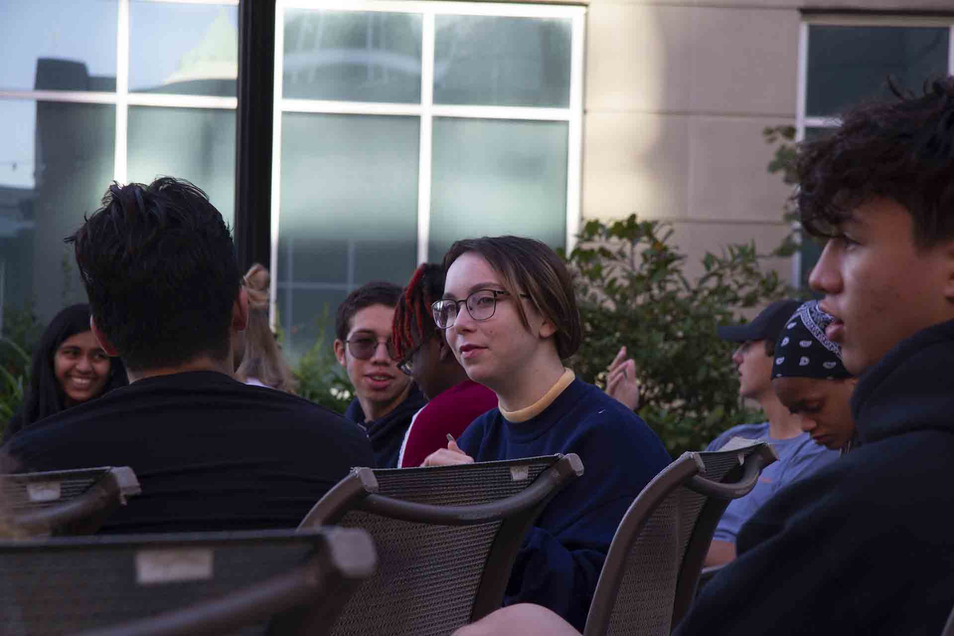 Outdoor classes lead to students engaging and interacting on the subject matter.