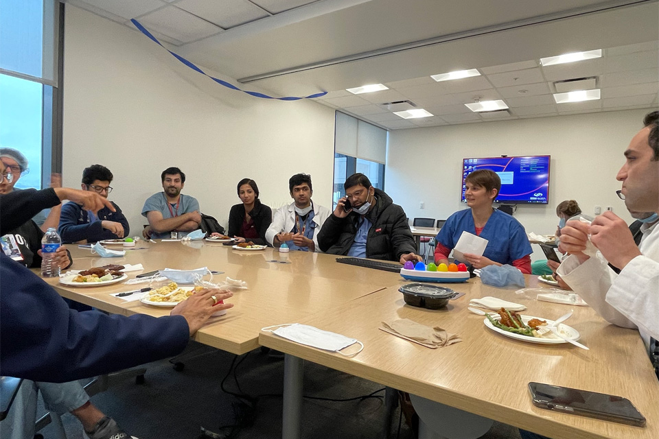 Fellows’ Jeopardy, a highly anticipated biannual showdown between fellows led by Associate Program Director Dr. Deana Mikhalkova
