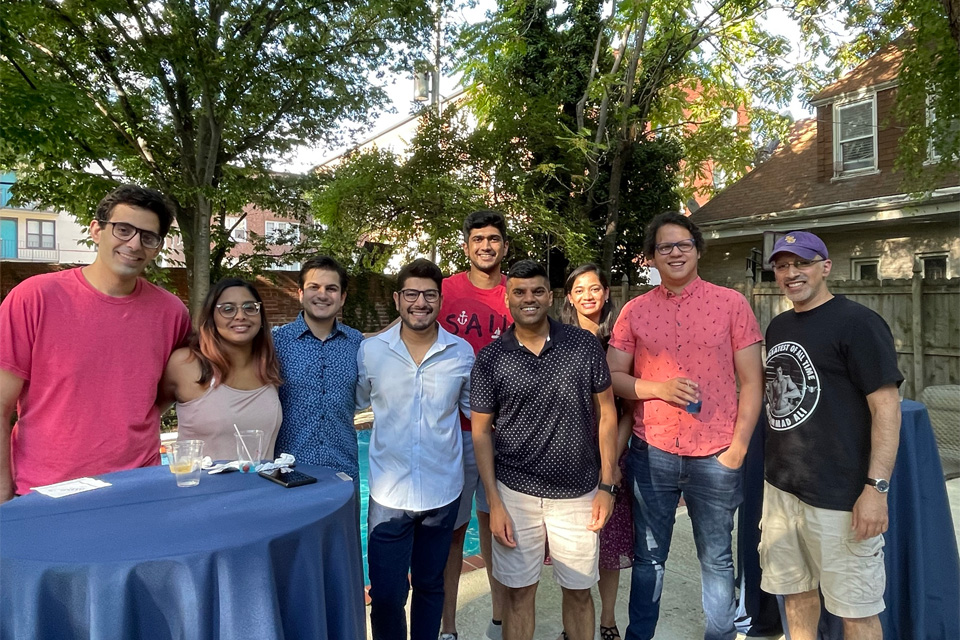 The welcome dinner for fellows with Program Director Dr. Ammar Nasir (right)
