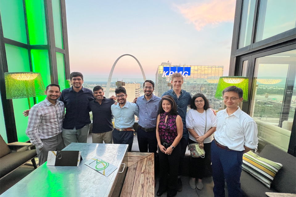 Fellows’ welcome party at Rooftop 360 in downtown St. Louis

