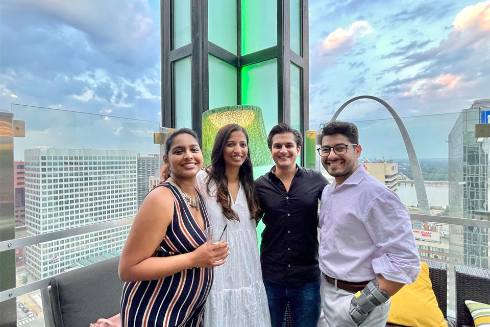 Fellows’ welcome party at Rooftop 360 in downtown St. Louis
