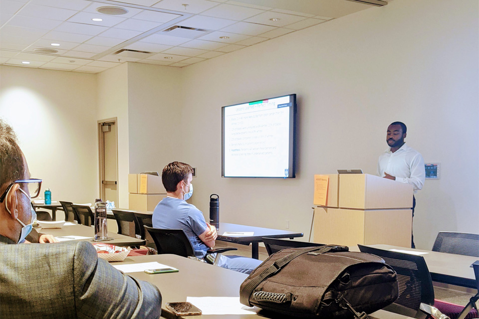 Resident presenting for other residents, attendings, and hospital trainees