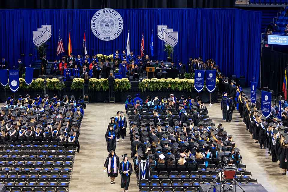 The 2022 Midyear Commencement ceremony was held at Chaifetz Arena on Saturday, Dec. 17, 2022. Photo by Sarah Conroy.