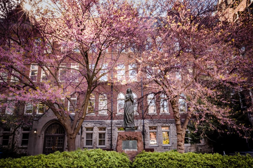 The Sunken Garden outside the Richard A. Chaifetz School of Business. Photo by Sarah Conroy.