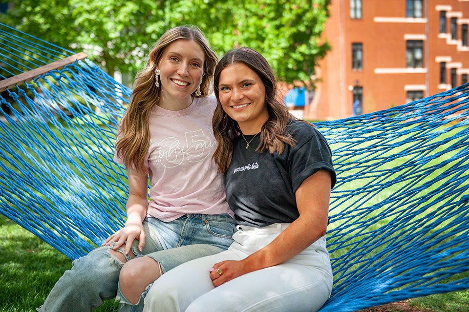 Our members are dedicated to creating relationships with members from each chapter. The Panhellenic Community is home to seven sororities: Alpha Delta Pi, Delta Gamma, Gamma Phi Beta, Kappa Alpha Theta, Kappa Delta, Phi Mu and Zeta Tau Alpha.