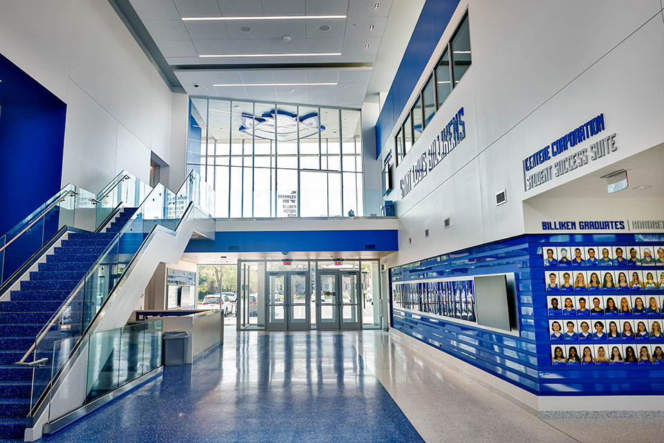 The Wool Family Lobby looking west