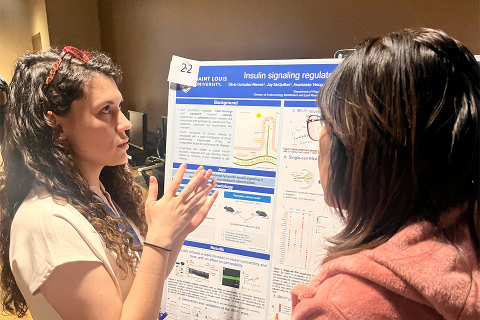 Researchers collaborate on Science Day. 