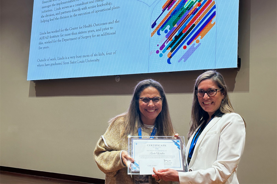 Various faculty and staff members were recognized for their research excellence during Science Day