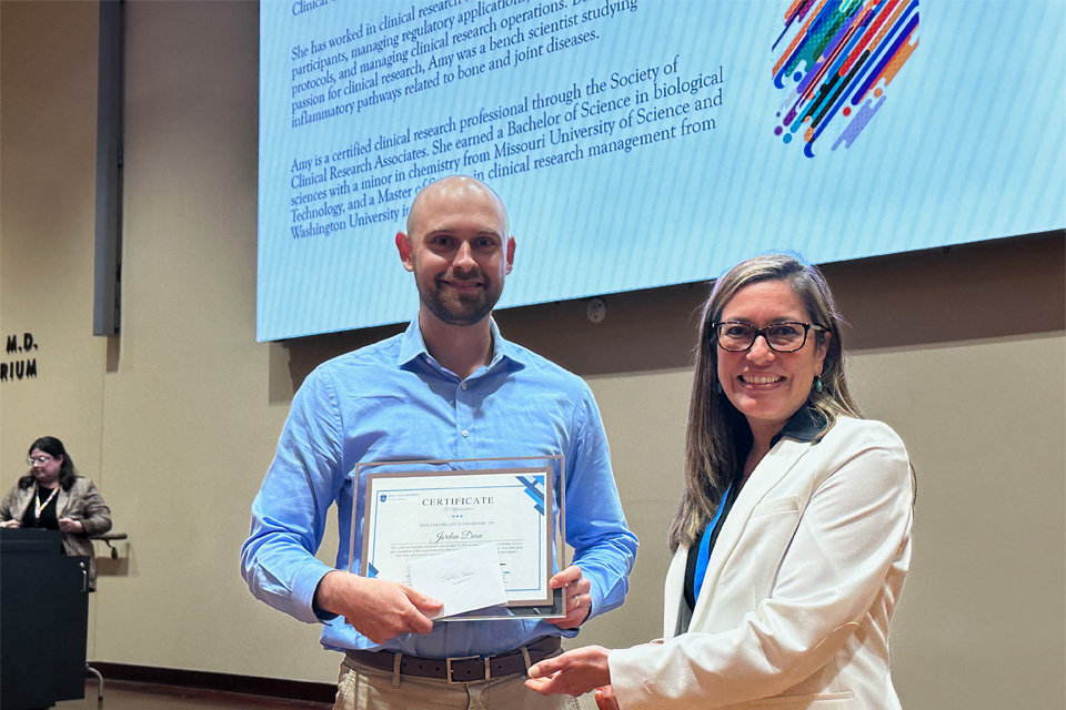 Various faculty and staff members were recognized for their research excellence during Science Day