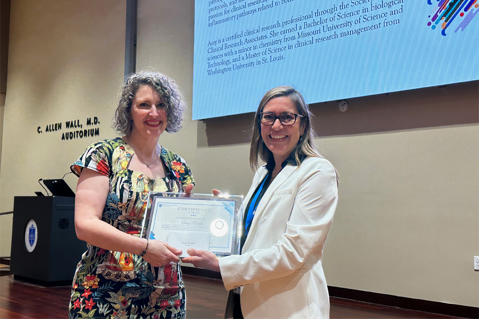 Various faculty and staff members were recognized for their research excellence during Science Day