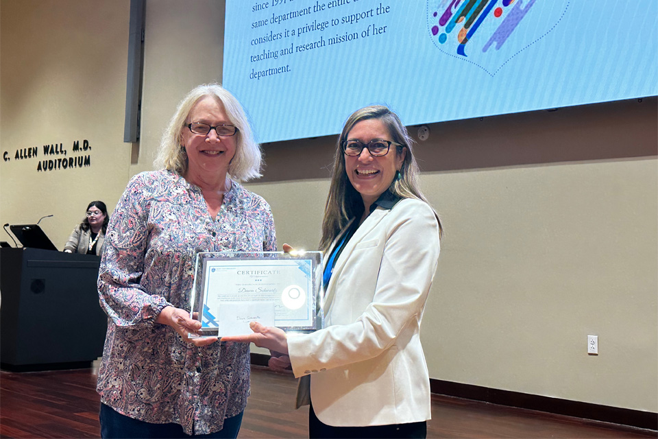 Various faculty and staff members were recognized for their research excellence during Science Day