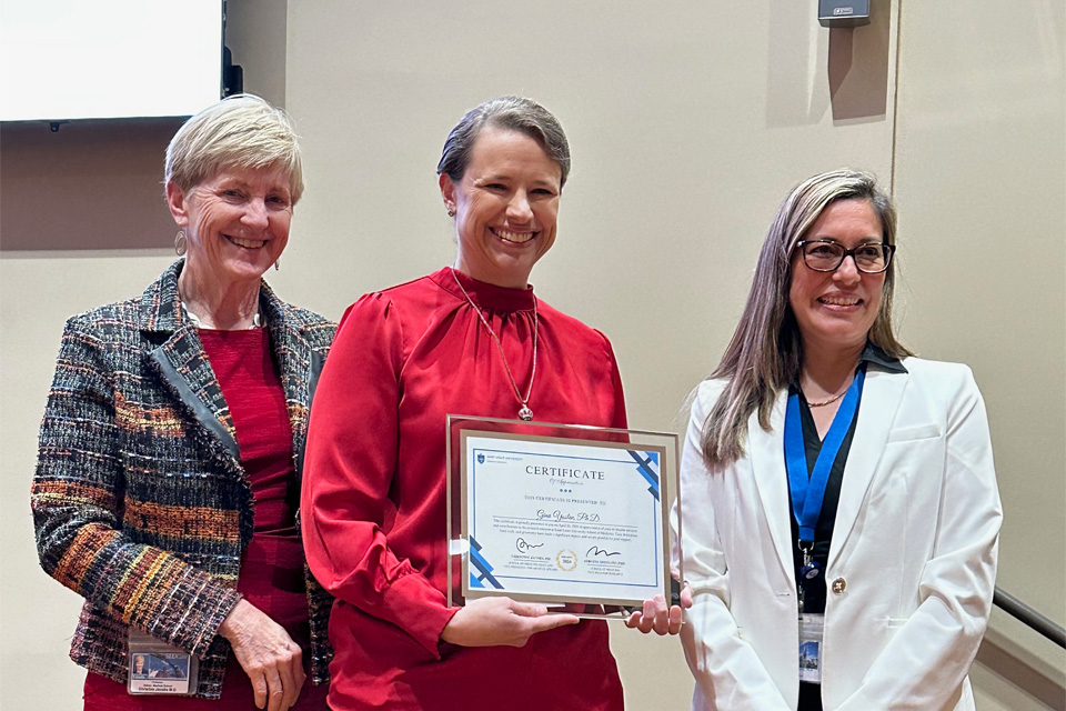 Various faculty and staff members were recognized for their research excellence during Science Day