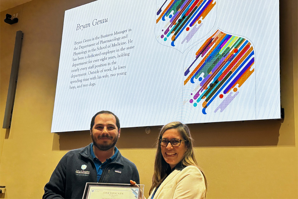 Various faculty and staff members were recognized for their research excellence during Science Day