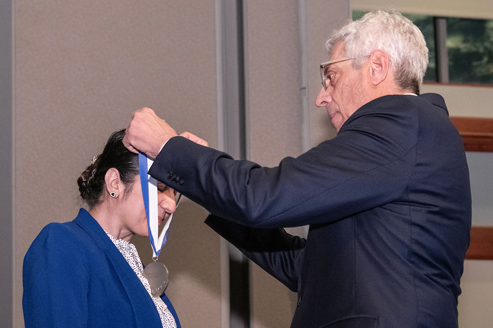 Saint Louis University held its 2024 Investiture Ceremony on March 7, marking the accomplishments of 21 distinguished faculty members across four academic units and honoring the donors whose philanthropic generosity has established endowed positions. Photo by Steve Dolan.
