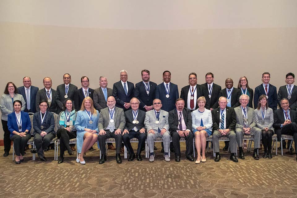 Saint Louis University held its 2024 Investiture Ceremony on March 7, marking the accomplishments of 21 distinguished faculty members across four academic units and honoring the donors whose philanthropic generosity has established endowed positions. Photo by Steve Dolan.
