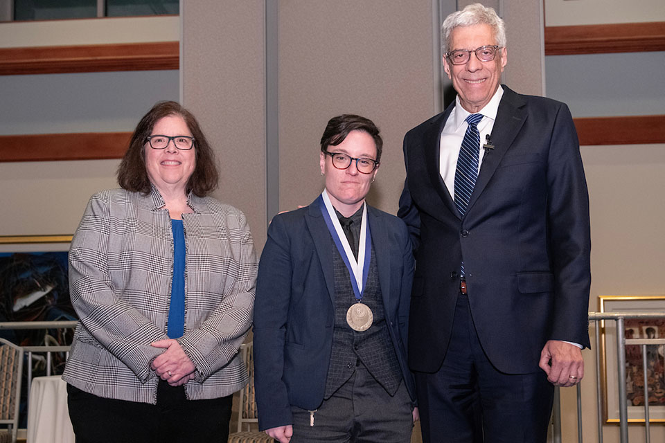 Saint Louis University held its 2024 Investiture Ceremony on March 7, marking the accomplishments of 21 distinguished faculty members across four academic units and honoring the donors whose philanthropic generosity has established endowed positions. Photo by Steve Dolan.
