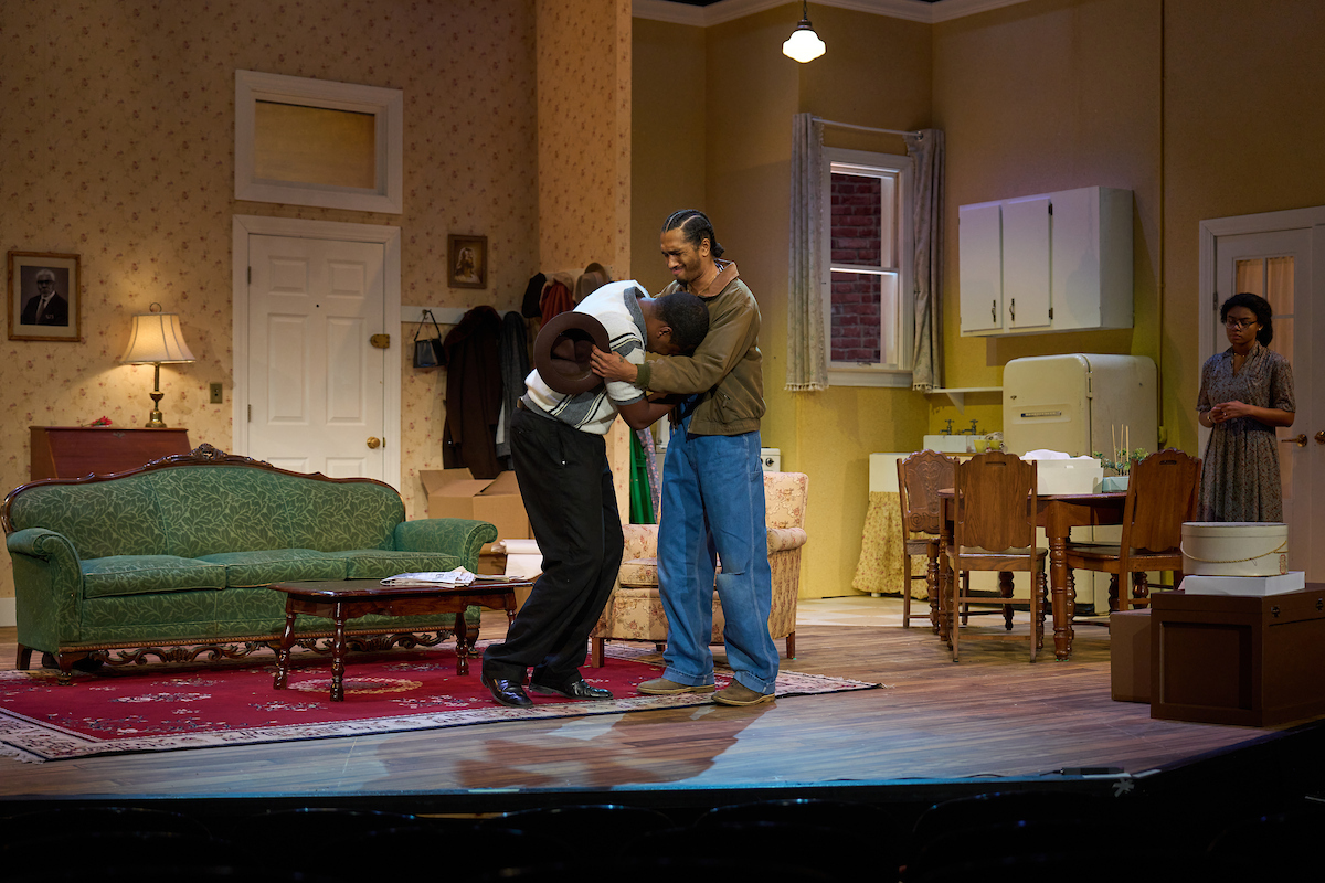 Dwayne Mose III as Walter Lee Younger and Martin Mahr as Bobo. Photo by ProPhotoSTL