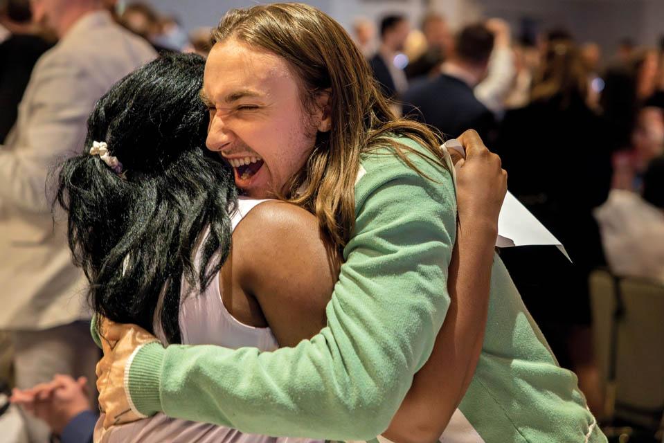 Saint Louis University's School of Medicine Medical students celebrate Match Day at the Chase Park Plaza on March 21, 2025. Photo by Sarah Conroy. 