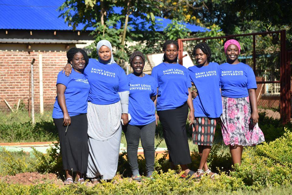 SLU-JWL students at the Dzaleka Refugee Camp in Malawi. Submitted Photo.