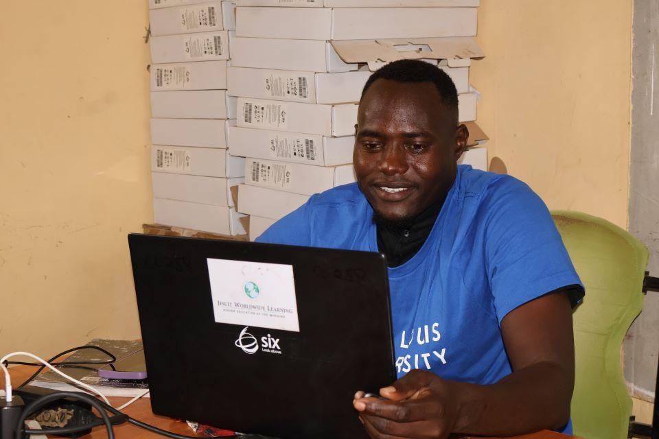 A SLU-JWL student at the Kakuma Refugee Camp in Kenya. Submitted Photo.
