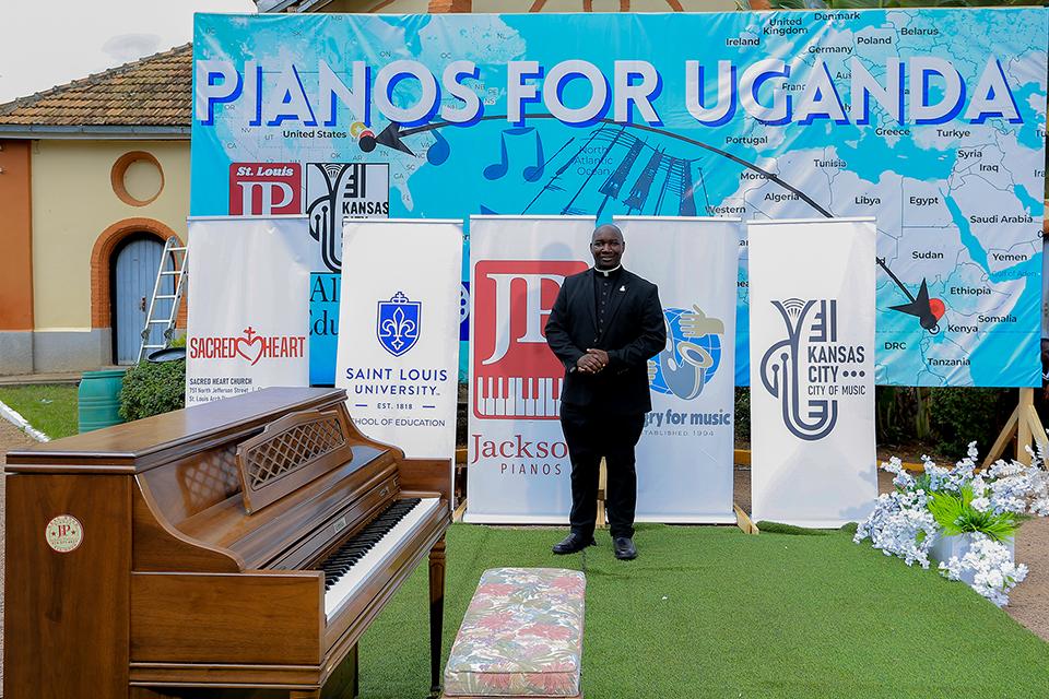Fr. Thomas Sserwadda, a doctoral student studying higher education administration in the School of Education at Saint Louis University. Submitted photo.