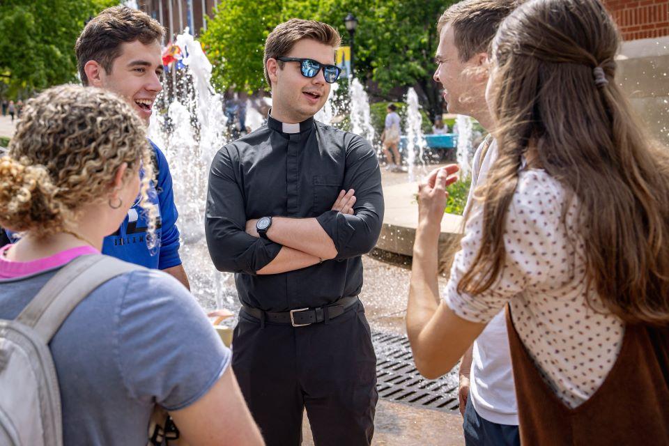 Saint Louis University provides an institutional framework to support men and women seeking religious vocations. Founded in 1889, SLU’s College of Philosophy and Letters oversees undergraduate and graduate programs oriented by the Jesuit commitment to intelligent service of faith and justice in dialogue with culture. The programs provide the philosophical and intellectual background needed for further studies in theology and ministry for future priests and nuns, as well as engaged laity within the Catholic Church.