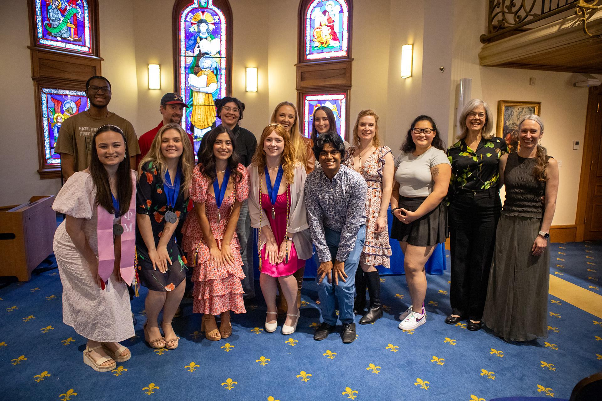 Theatre students, faculty, staff, and alumni